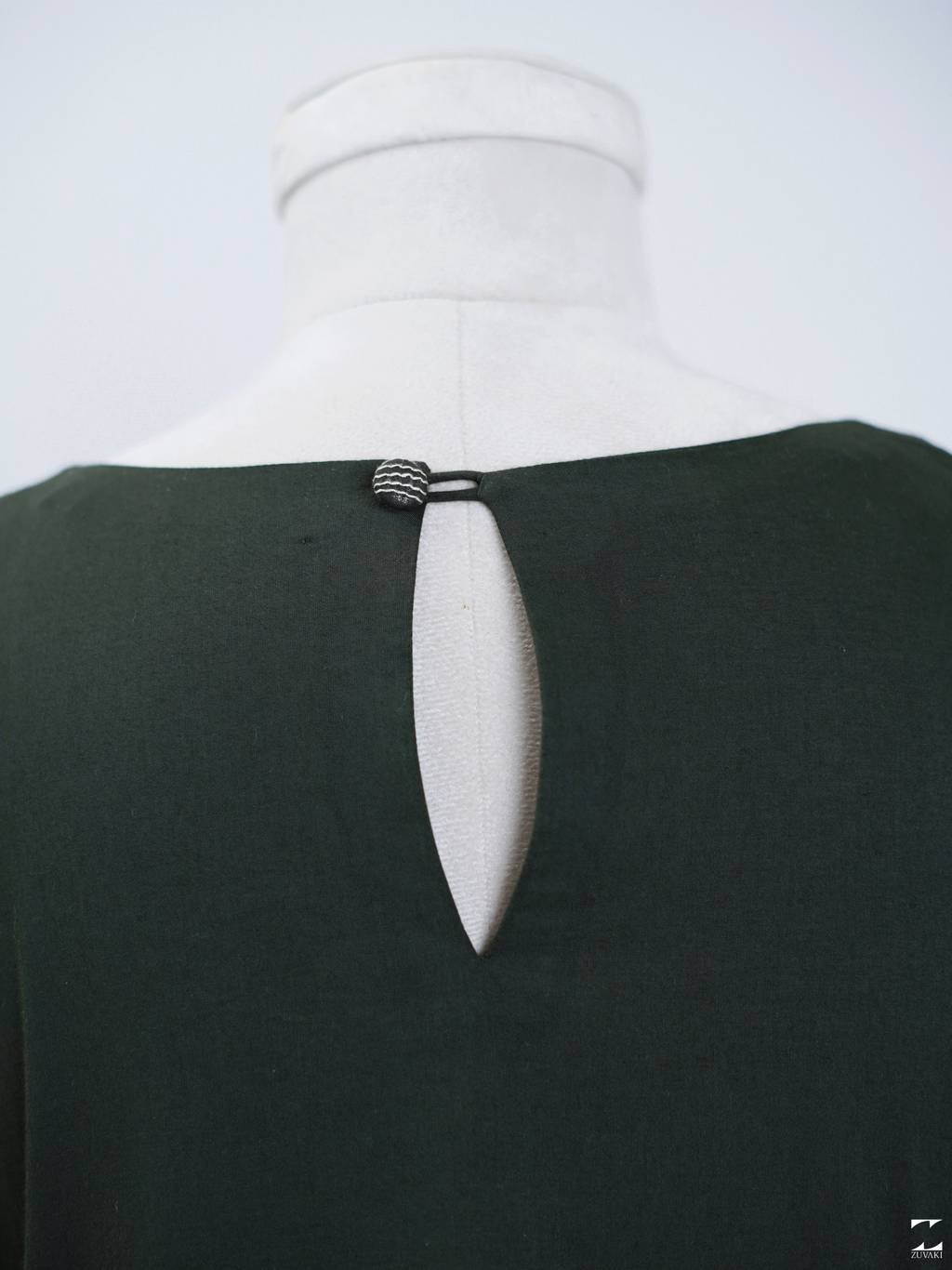 Forest green dress – view 7