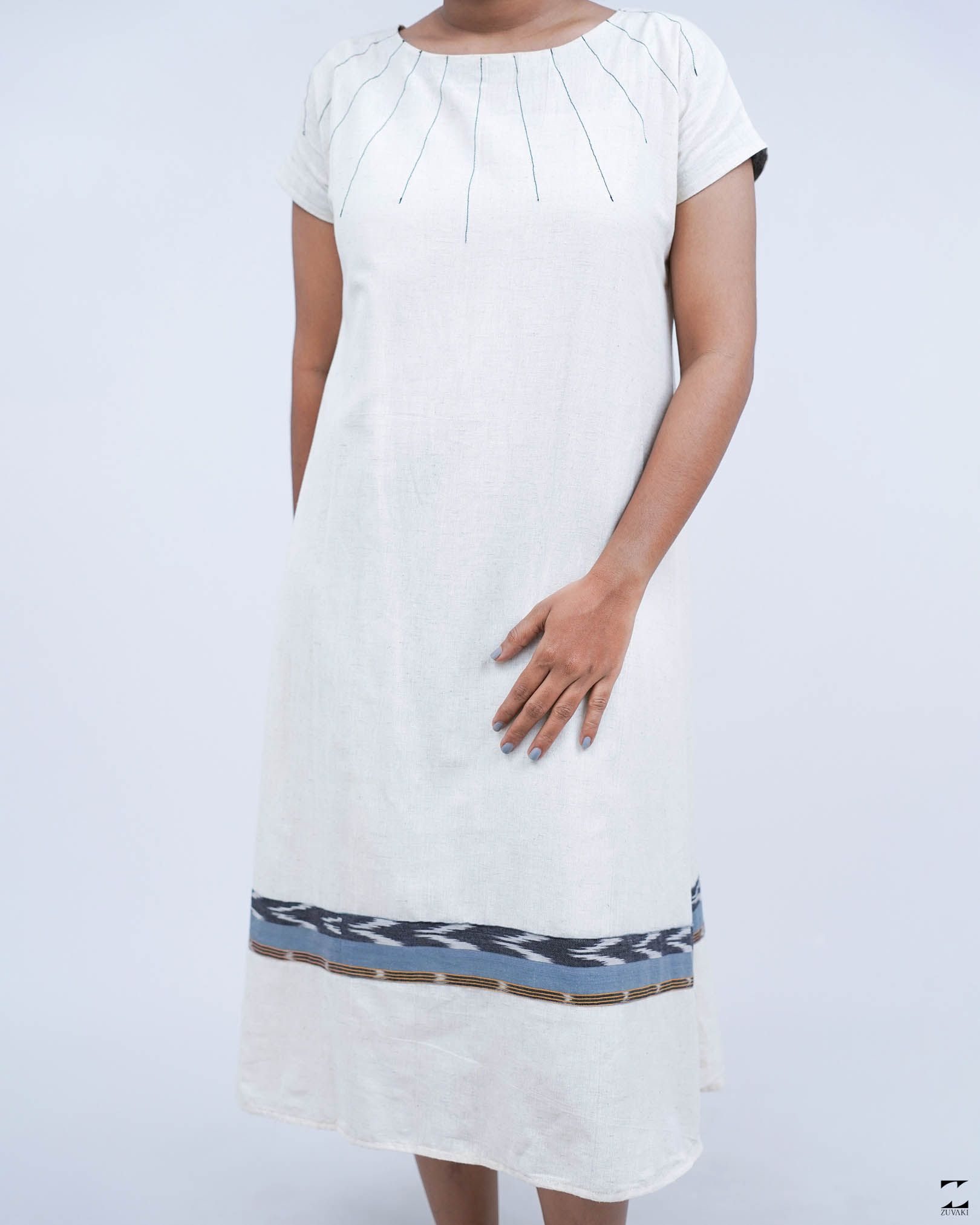 Ikat muslin dress – view 1