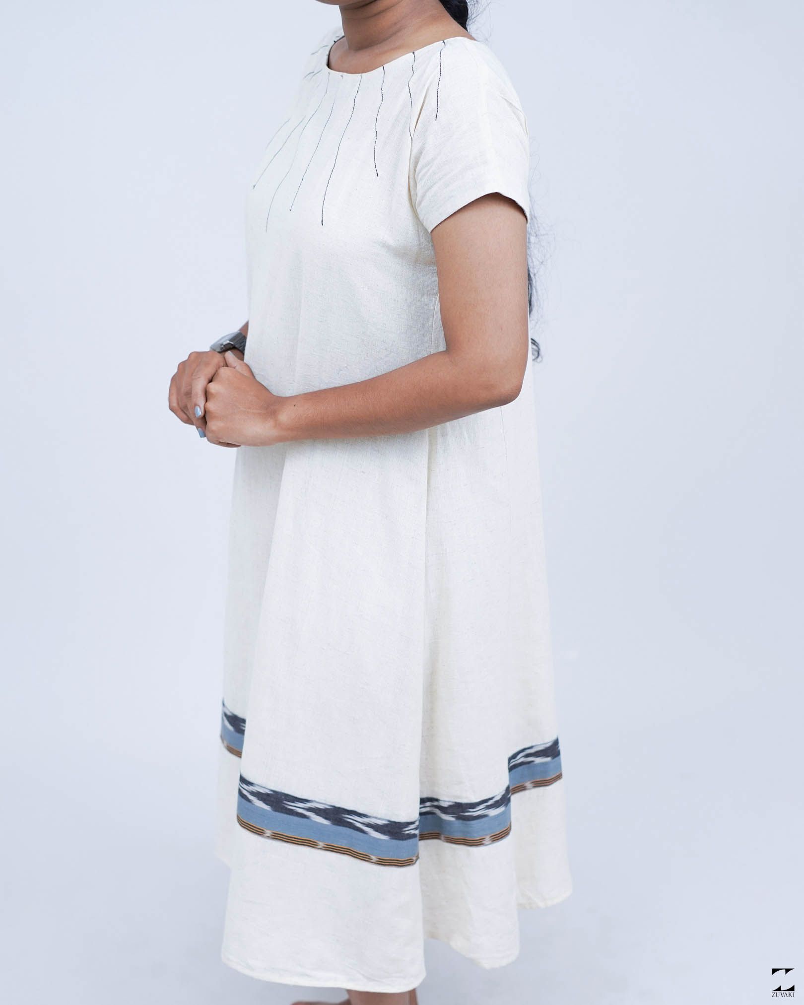 Ikat muslin dress – view 6